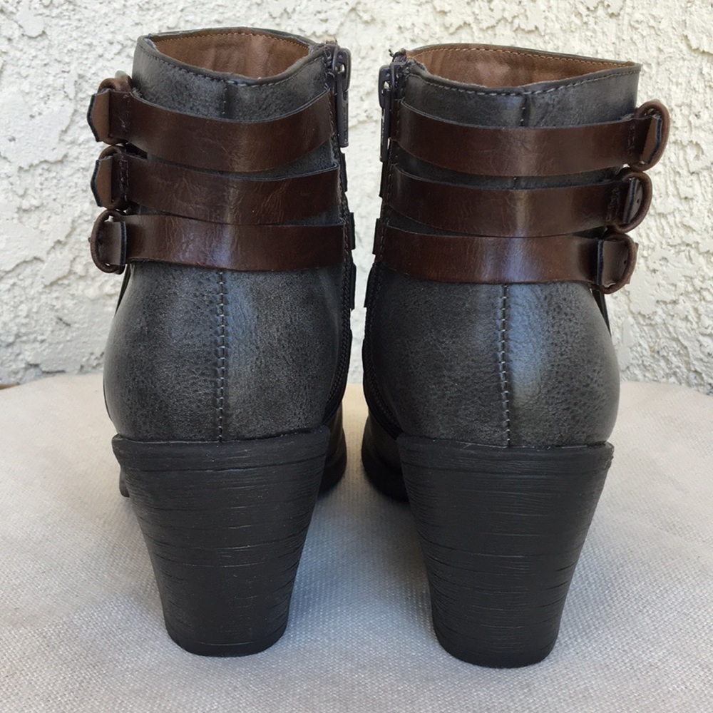 Eurosoft Faux Leather Gray Boots 9 - Picture 4 of 16